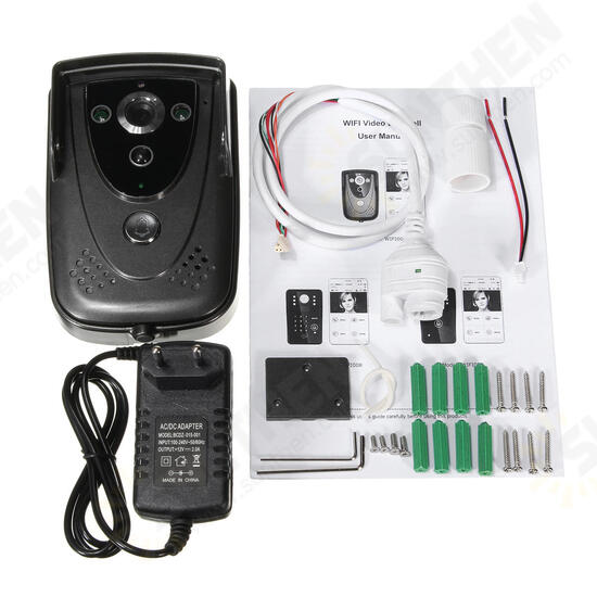 Wireless WiFi Video Door Phone Camera Doorbell Remote Intercom IR Night Vision