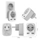 TS-611-DE EU 3-in-1 4000W Wall Socket Extender with 1 AC Outlets/2 USB Ports 5V 2.4A Power Adapter Overload Protection Sockets for Home/Office