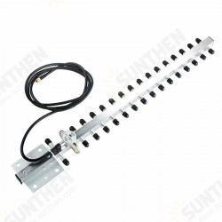 RP-SMA 2.4GHz 25dBi Directional Outdoor WiFi Antenna Wireless Yagi Antenna with Cable for Extending WiFi Coverage RP-SMA 2.4GHz 25dBi Directional Outdoor WiFi Antenna Wireless Yagi Antenna with Cable for Extending WiFi Coverage