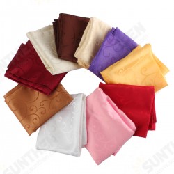 120cm Polyester Absorbent Square Tablecloth For Hotel Restaurant Wedding Decor 120cm Polyester Absorbent Square Tablecloth For Hotel Restaurant Wedding Decor