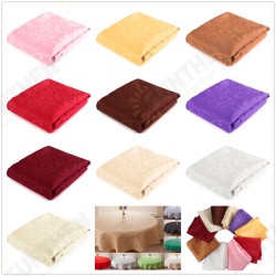 180cm Polyester Absorbent Round Tablecloth For Hotel Restaurant Wedding Decor 180cm Polyester Absorbent Round Tablecloth For Hotel Restaurant Wedding Decor