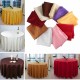 180cm Polyester Absorbent Round Tablecloth For Hotel Restaurant Wedding Decor