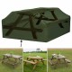 6/8 Seater Waterproof Table Cover Outdoor Square Tablecloth Tear-Resistant Picnic Table