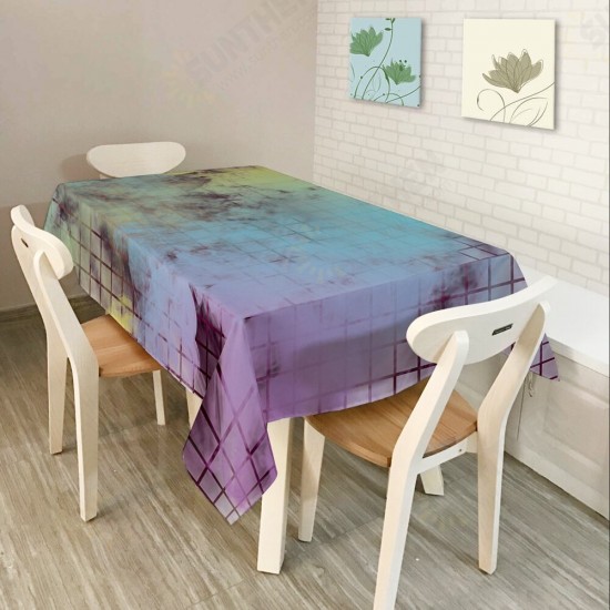 KC-TC2 American Style Creative Landscape Tablecloth Waterproof Oil Proof Tea Tablecloth Home