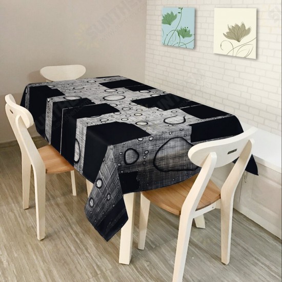 KC-TC2 American Style Creative Landscape Tablecloth Waterproof Oil Proof Tea Tablecloth Home