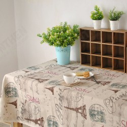 Paris Eiffel Tower Pattern Coffee Cotton Linen Tableware Mat Table Runner Tablecloth Desk Cover Paris Eiffel Tower Pattern Coffee Cotton Linen Tableware Mat Table Runner Tablecloth Desk Cover