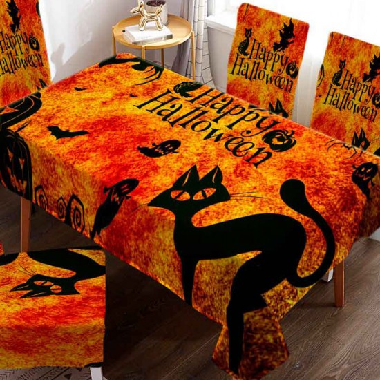 Rectangle Halloween Tablecloth Cover Table Cover Banquet Party Home Dinner