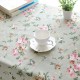 Rectangle Pastoral Style Thicken Cotton Linen Tablecloth Tableware Mat Desk Cover Home Decor