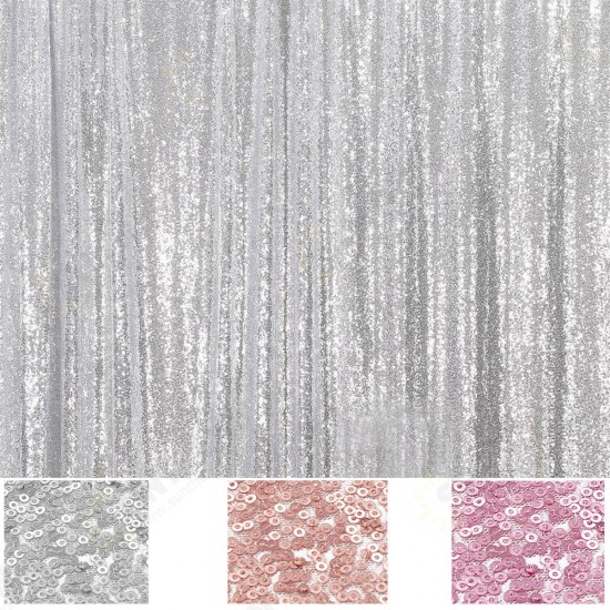 Sequin Fabric Wedding Party Table Covers Photography Backdrop Curtains Table Cloth