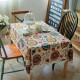 Sun flower Cotton Linen Tableware Mat Table Runner Tablecloth Desk Cover Heat Insulation Bowl Pad