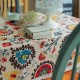 Sun flower Cotton Linen Tableware Mat Table Runner Tablecloth Desk Cover Heat Insulation Bowl Pad