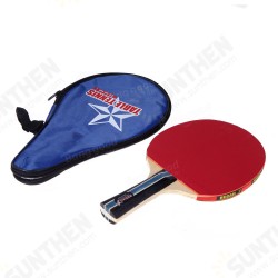 Long Handle Shake-hand Table Tennis Racket Waterproof Bag Pouch Red Indoor Table Tennis Accessory Long Handle Shake-hand Table Tennis Racket Waterproof Bag Pouch Red Indoor Table Tennis Accessory