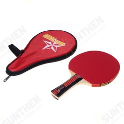 Long Handle Shake-hand Table Tennis Racket Waterproof Bag Pouch Red Indoor Table Tennis Accessory Long Handle Shake-hand Table Tennis Racket Waterproof Bag Pouch Red Indoor Table Tennis Accessory