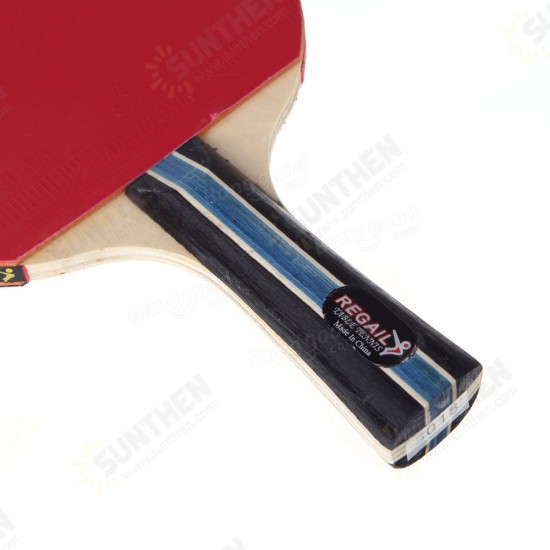 Long Handle Shake-hand Table Tennis Racket Waterproof Bag Pouch Red Indoor Table Tennis Accessory