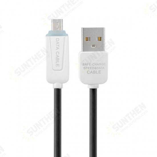 1.0M USB 2.0 to Micro USB LED Charging Data Cable for Tablet Cell Phone