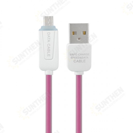 1.0M USB 2.0 to Micro USB LED Charging Data Cable for Tablet Cell Phone