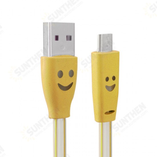 1.0M USB 2.0 to Micro USB LED Charging Data Line for Tablet Cell Phone