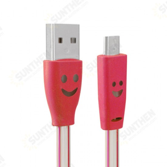 1.0M USB 2.0 to Micro USB LED Charging Data Line for Tablet Cell Phone