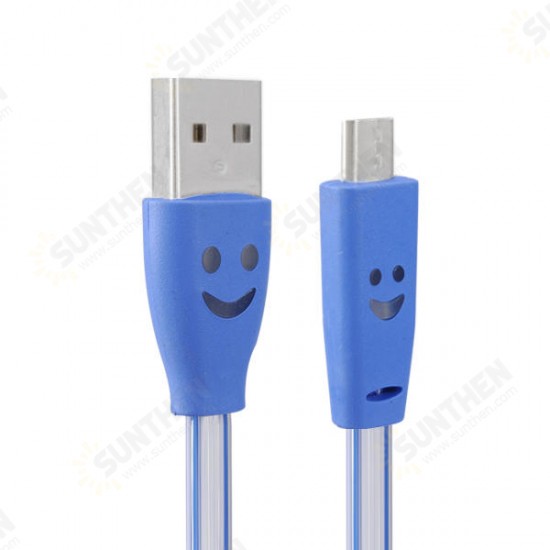 1.0M USB 2.0 to Micro USB LED Charging Data Line for Tablet Cell Phone