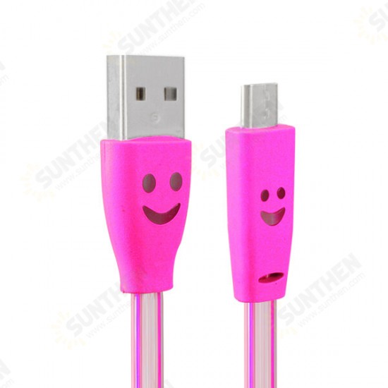 1.0M USB 2.0 to Micro USB LED Charging Data Line for Tablet Cell Phone