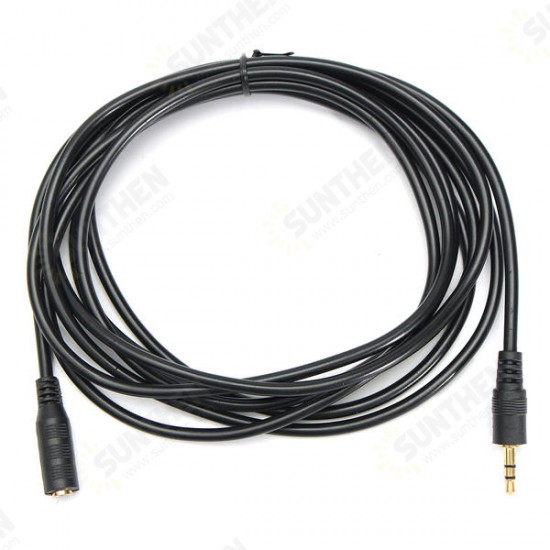 5pz 10 FT 3.5mm Stereo Cavo Audio Maschio a Femmina Estensione Cables Per CUFFIE