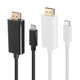 6ft 1.8M 4K USB3.1 Type C Male to HD Male Adapter Cable For Tablet MacBook Pro