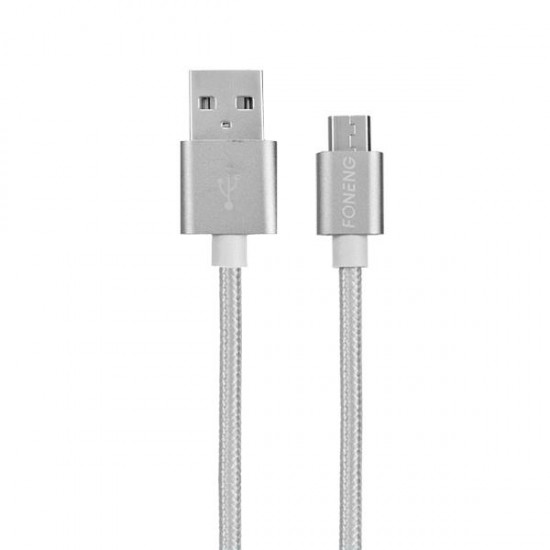 1M Alloy Nylon Braid Micro USB Fast Charging Cable Date for Tablet Cell Phone