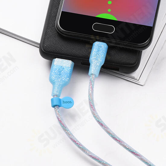 U73 Transparent Silica Gel Micro USB Data Charge Cable for Tablet Smartphone 1.2M