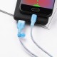 U73 Transparent Silica Gel Micro USB Data Charge Cable for Tablet Smartphone 1.2M