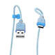 U73 Transparent Silica Gel Micro USB Data Charge Cable for Tablet Smartphone 1.2M