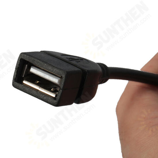 Mini 5 pin Male to USB 2.0 Type A Female Jack OTG Host Adapter Short Cable