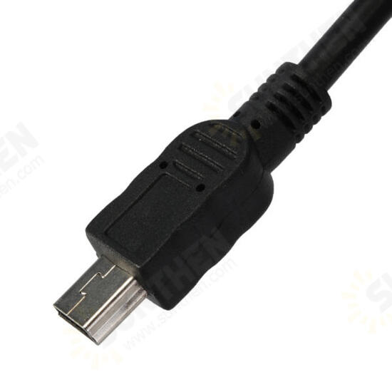 Mini 5 pin Male to USB 2.0 Type A Female Jack OTG Host Adapter Short Cable