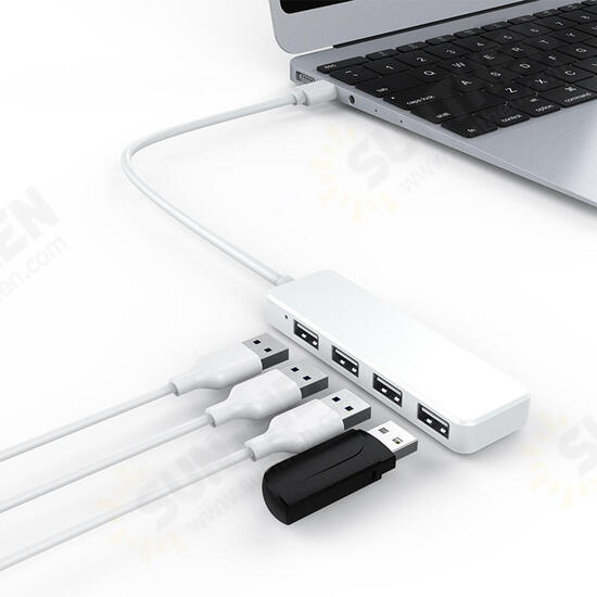 S18 4 in 1 USB 2.0 Data HUB With 4 Port USB 2.0 for Tablet Laptop