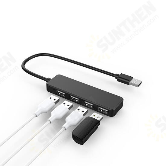 S18 4 in 1 USB 2.0 Data HUB With 4 Port USB 2.0 for Tablet Laptop