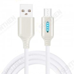 Smart LED Auto Disconnect Charger Nylon Braided Micro USB 2A Tablet Cable-1M Smart LED Auto Disconnect Charger Nylon Braided Micro USB 2A Tablet Cable-1M