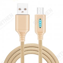 Smart LED Auto Disconnect Charger Nylon Braided Micro USB 2A Tablet Cable-1M Smart LED Auto Disconnect Charger Nylon Braided Micro USB 2A Tablet Cable-1M