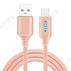 Smart LED Auto Disconnect Charger Nylon Braided Type C 2A Tablet Cable-1M Smart LED Auto Disconnect Charger Nylon Braided Type C 2A Tablet Cable-1M