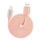 Smart LED Auto Disconnect Charger Nylon Braided Type C 2A Tablet Cable-1M