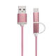 1M Aluminum Nylon Metal Plug Usb Type-C Cable Sync Charge Cable