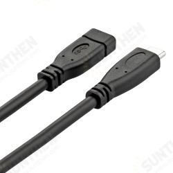 ULT-unite USB3.1 Type-C Extension Cable Male to Female Gen2 Standard 16-Core Data Video High-Speed Transmission ULT-unite USB3.1 Type-C Extension Cable Male to Female Gen2 Standard 16-Core Data Video High-Speed Transmission