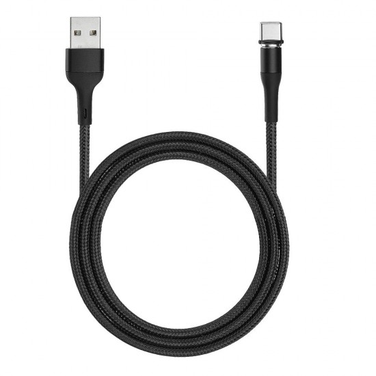 USAMS US-SJ334 U29 Type C LED Magnetic Braided Fast Charging Cable 1M For Tablet Smartphone
