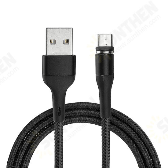 USAMS US-SJ335 U29 Micro USB LED Magnetic Braided Fast Charging Cable 1M For Tablet Smartphone