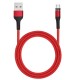 USAMS US-SJ335 U29 Micro USB LED Magnetic Braided Fast Charging Cable 1M For Tablet Smartphone