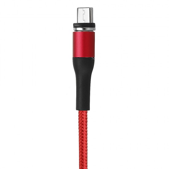 USAMS US-SJ335 U29 Micro USB LED Magnetic Braided Fast Charging Cable 1M For Tablet Smartphone