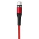 USAMS US-SJ335 U29 Micro USB LED Magnetic Braided Fast Charging Cable 1M For Tablet Smartphone