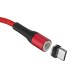 USAMS US-SJ335 U29 Micro USB LED Magnetic Braided Fast Charging Cable 1M For Tablet Smartphone