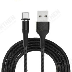 USAMS US-SJ337 U29 Type C LED Magnetic Braided Fast Charging Cable 2M For Tablet Smartphone USAMS US-SJ337 U29 Type C LED Magnetic Braided Fast Charging Cable 2M For Tablet Smartphone