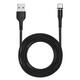 USAMS US-SJ337 U29 Type C LED Magnetic Braided Fast Charging Cable 2M For Tablet Smartphone