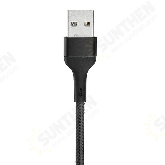 USAMS US-SJ337 U29 Type C LED Magnetic Braided Fast Charging Cable 2M For Tablet Smartphone