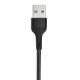 USAMS US-SJ337 U29 Type C LED Magnetic Braided Fast Charging Cable 2M For Tablet Smartphone